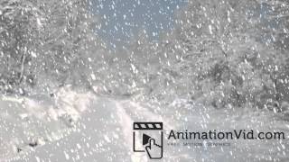 Snow Falling Forest Motion Graphic