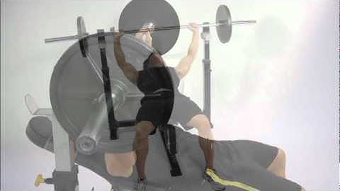 Incline Pressing on Powertec Olympic Bench Press WB-OB