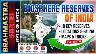 Biosphere reserves of India. For all competitive exams. Most important topic. MCQ+ concept 🔥🔥.