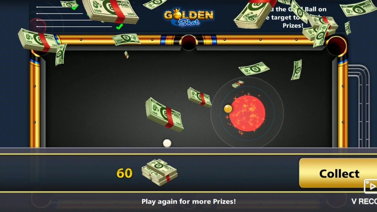 8 ball pool lucky shot golden shot - YouTube