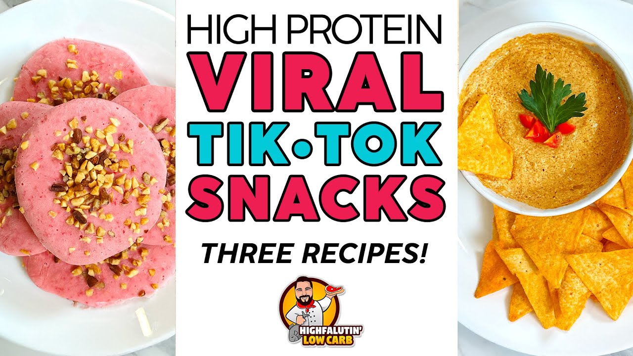 High Protein TikTok SNACKS! - 3 VIRAL KETO Recipes!