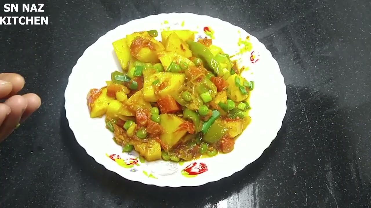 Aloo Matar Gajar Shimla Sabzi | Simple, Healthy & Tasty Mixed Vegetable Recipe 🌱✨