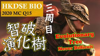 DSE Bio │ HKDSE 2020 MC Q15 │ evolutionary tree 三戰演化樹 │ Faith Education {雙語Bilingual}