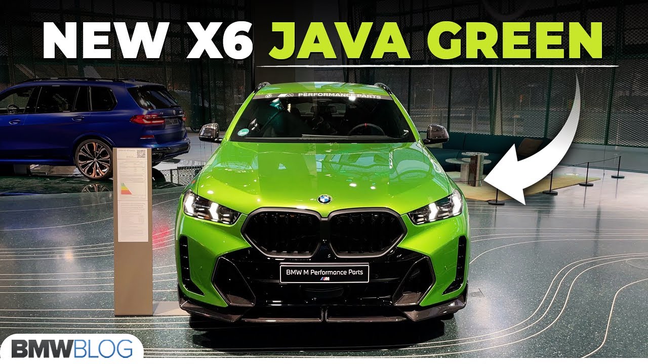 BMW X6 2023 in Java Green - M Performance Parts - YouTube