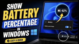 How To Show Battery Percentage In Windows 11 Taskbar: Complete Laptop Guide & Tips! (2026) screenshot 4