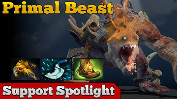 Support Spotlight: Primal Beast Hard/Soft Support | Dota 2 7.31b