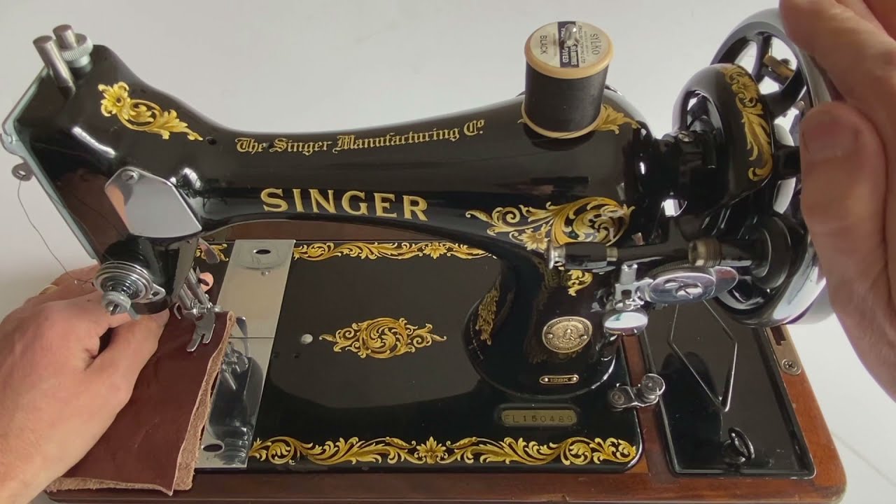 Singer 128k hand crank sewing machine SOLD