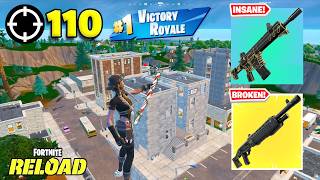 110 Elimination Solo "RANKED RELOAD” Gameplay Wins (Fortnite Chapter 7 PS5 Controller)