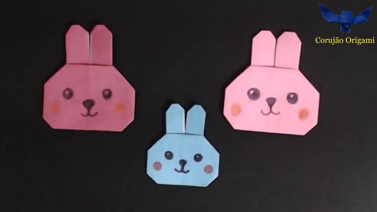 ①Rabbit-PaperCutting- How to make a quick and easy origami rabbit - tutorials - DIY