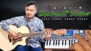 Sholawat badar karaoke versi akustik dan gitar akustik