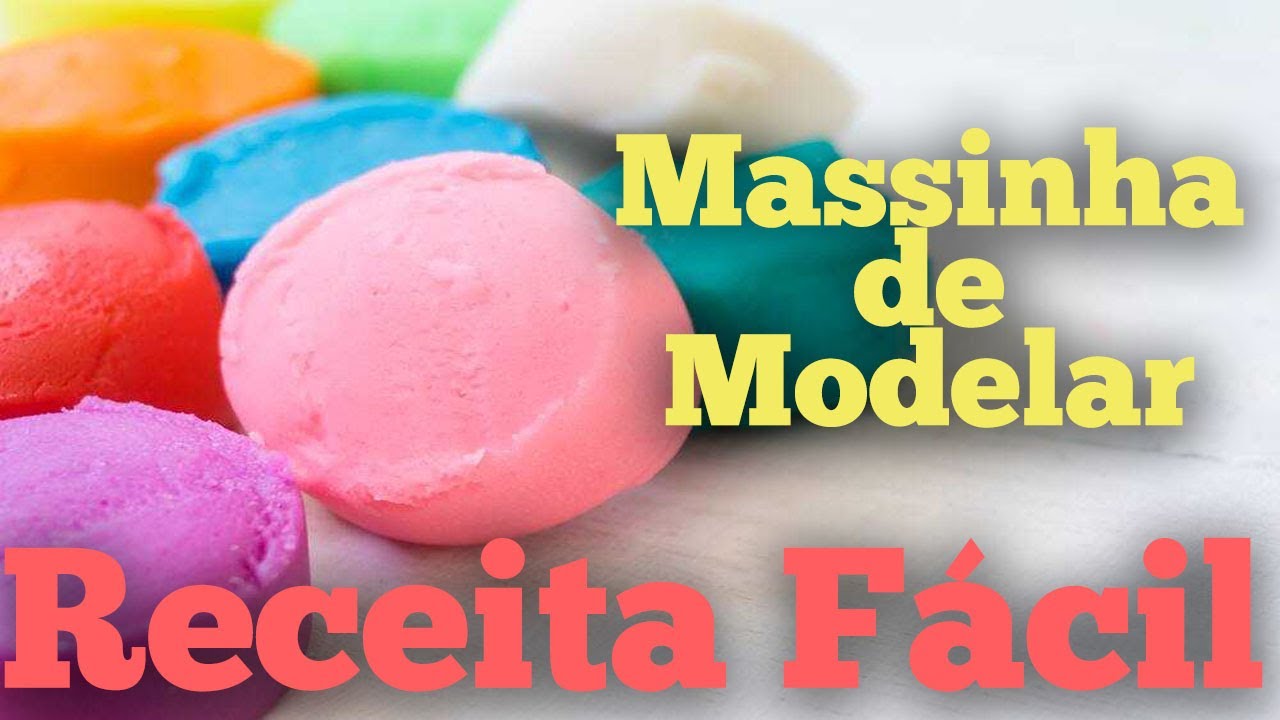 Como fazer massinha de modelar caseira Receita fácil massinha de ...