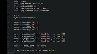 Freeze Pop Demo: Sweep Generator