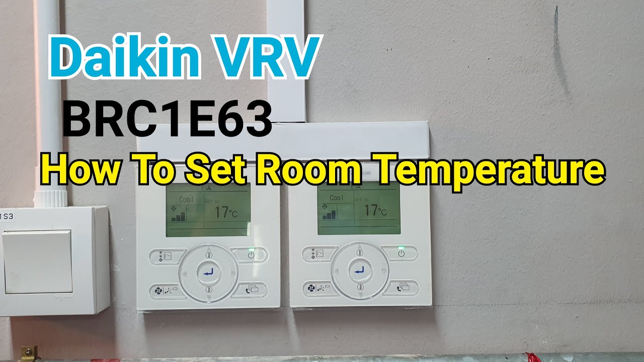 Daikin | wire remote controller | how to set room temperature on
