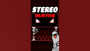 Sterero Madness COM SUSTOS - Geometry Dash! #shorts #geometrydash #gd #games