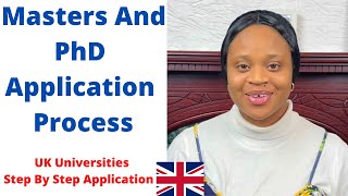 How To Successfully Apply For Masters and PhD studies in the UK / Postgraduate Application Guide