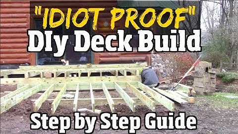 "Idiot Proof" Do it Yourself Deck Build -  Step by Step Guide to Composite decks pt1