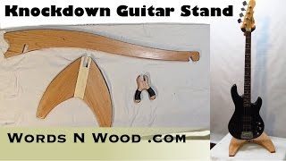 A place to both securely hold, and beautifully display, your guitar. ⇊ Click "Show More" for PLANS, build details and more!