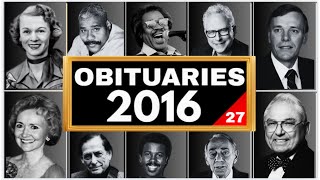 Famous Hollywood Celebrities We've Lost in SEPTEMBER 2016 - Obituary in 2016