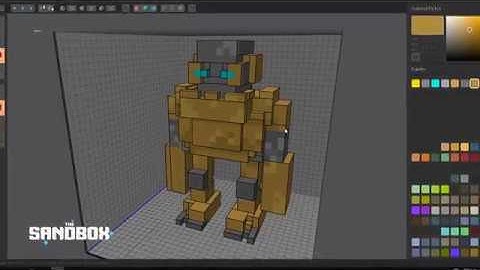 VoxEdit - Free 3D Voxel Art Animation Software - Timelapse Robot Voxel Art