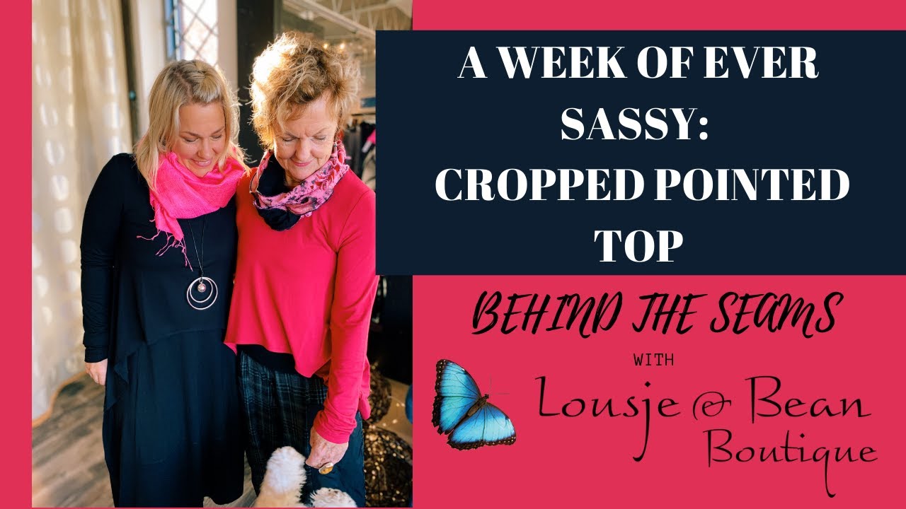 Behind The Seams: CROP POINTED TOP FROM EVER SASSY