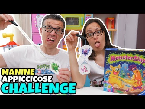 MANINE APPICCICOSE CHALLENGE : Sfida di Coppia a Monster Slap 