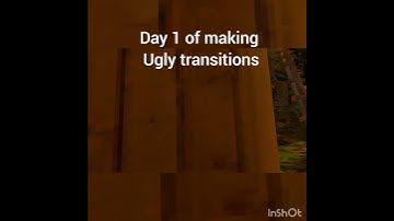 day 1 of making ugly transitions