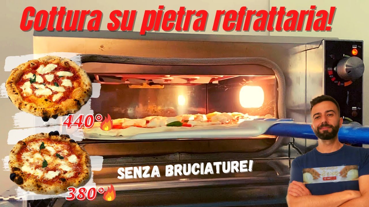 Prima PIZZA NAPOLETANA cotta a 500 gradi con EFFEUNO P134H Impasto A MANO  (impasto stesura cottura) - YouTube