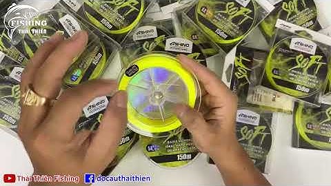 Dây Cước Câu Cá Siêu Bền Ashino Fiber Soft Cuộn Dài 150m Màu Vàng 100% Nylon