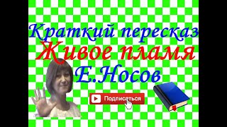 Краткий пересказ Е.Носов "Живое пламя"