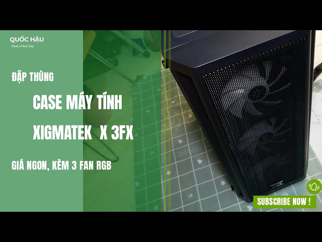 XIGMATEK MASTER X 3FX - CASE MÁY TÍNH GIÁ NGON, KÈM 3 FAN RGB.