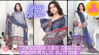 Trending new design | soft swiss stuff | clearance sale offer| Malik Suiting | Order now | 20% off screenshot 3