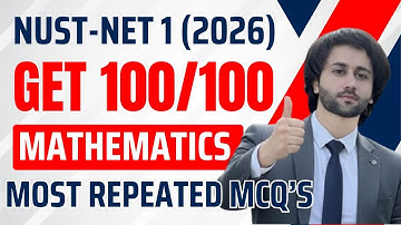 NUST NET 2026 Math MCQs I NUST 2025 Past Papers I NUST NET 2026 Test Preparation I NUST Math MCQs