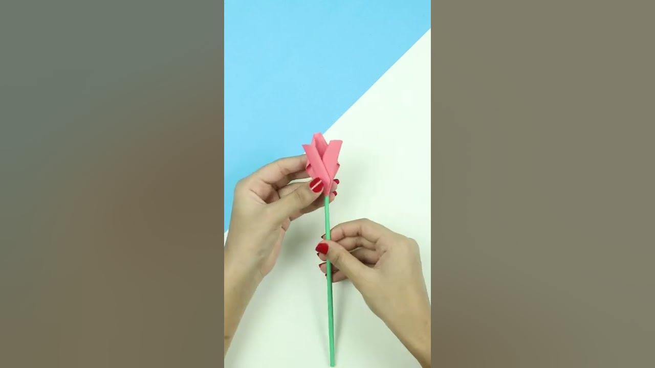 Paper Flower Bouquet Tutorial ForYou ❤️#5minutecrafts #tiktokgaga #gif
