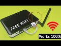 Free wifi internet router  work 100