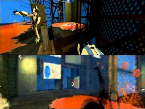 Portal 2 - COOP/Split Screen - Test Chamber 5 - 7 - YouTube