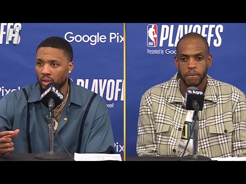 Damian Lillard & Khris Middleton talk Game 3 Loss vs Pacers, Postgame Interview 🎤