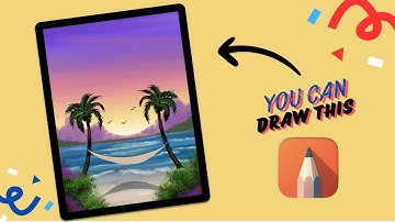 Autodesk Sketchbook - Aesthetic sunrise by sea