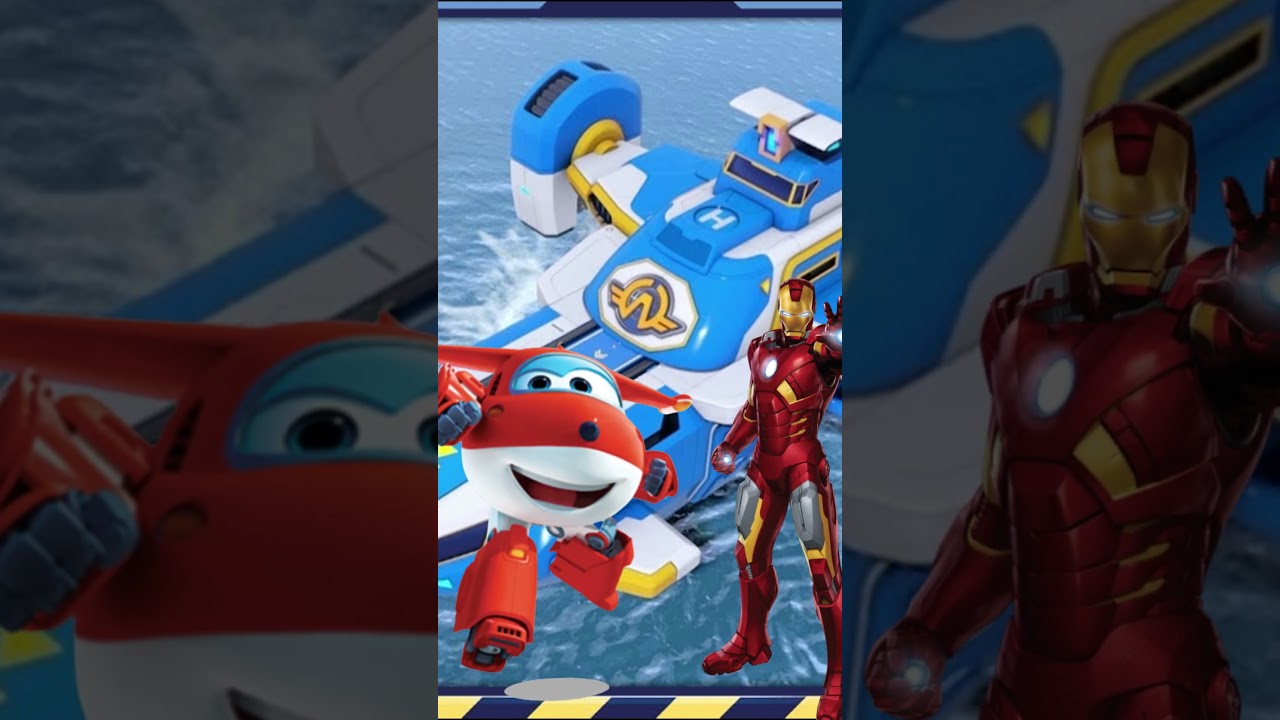 Super Wings: Ultimate Power-Up - Iron Man Meets Jett! 🔴✈️ 