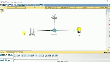 Connecting motion detector with lamp in Internet of Things (IoT) using Packet Tracer