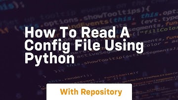 how to read a config file using python