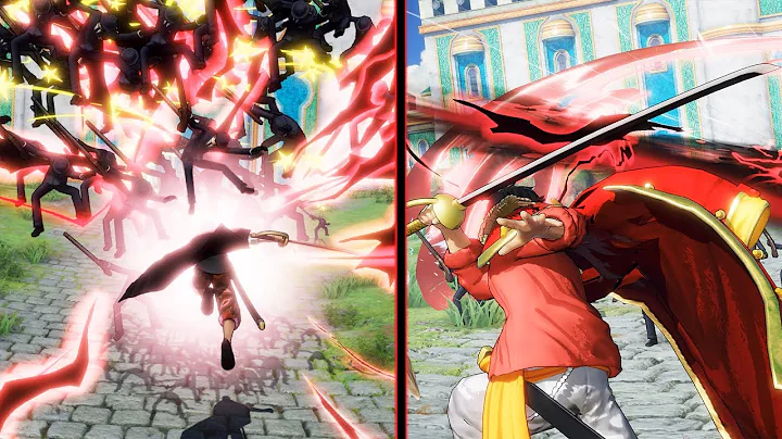 SHANKS VS Gol D. Roger Divine Departure Comparison - One Piece Pirate Warriors 4