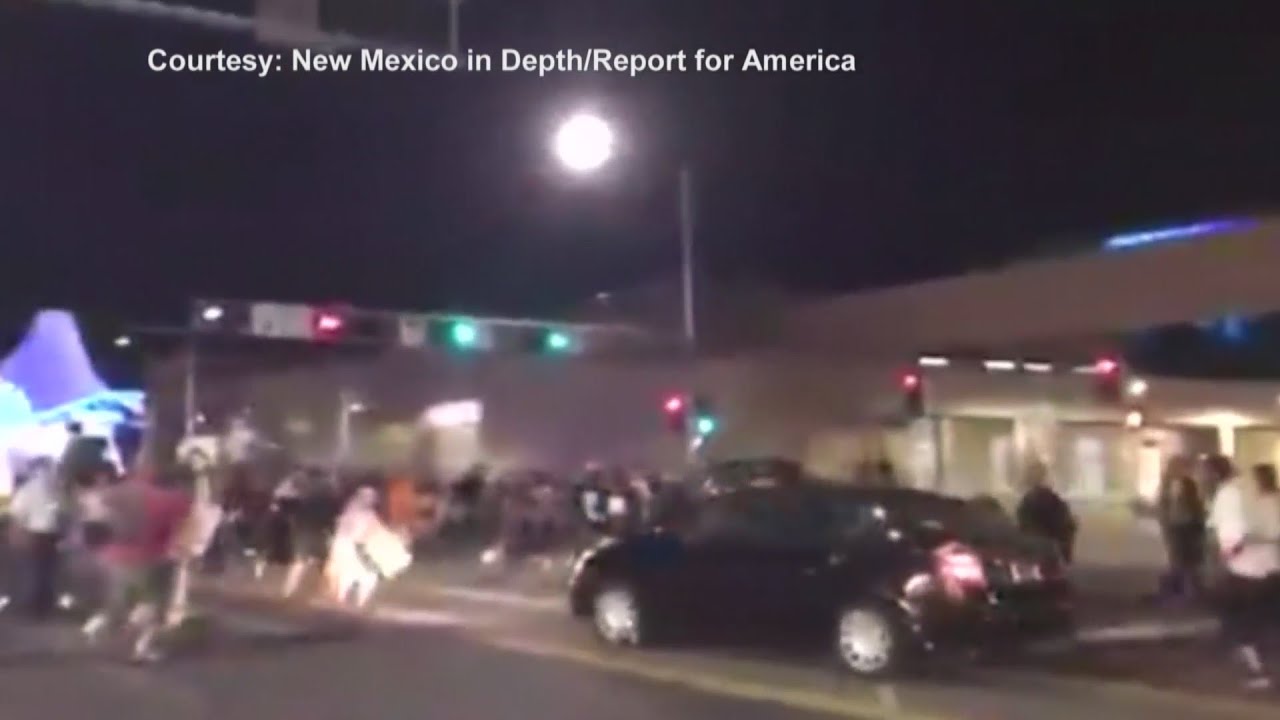APD searching for driver who plowed through protesters