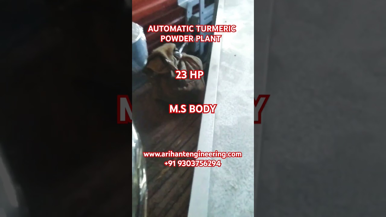 AUTOMATIC TURMERIC PROCESSING PLANT,HERBS GRINDER,TURMERIC GRINDER,HALDI GRINDER,HALDI POWDER