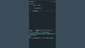 BINARY in Python?? #python #programming #coding