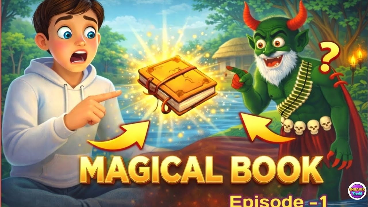 Magical book || Moral story in english||Cartoon in english 