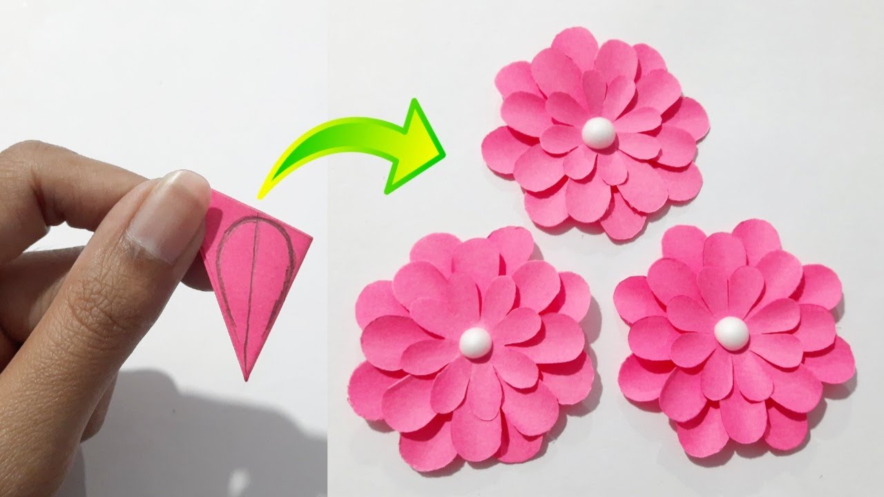 Easy And Beautiful Paper Flower Making How To Make Paper Flower New