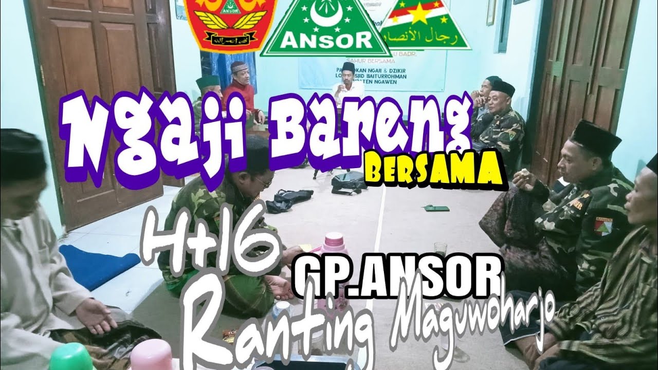 Ngaji AlAdzkar Bersama GP.Ansor // ranting maguwoharjo