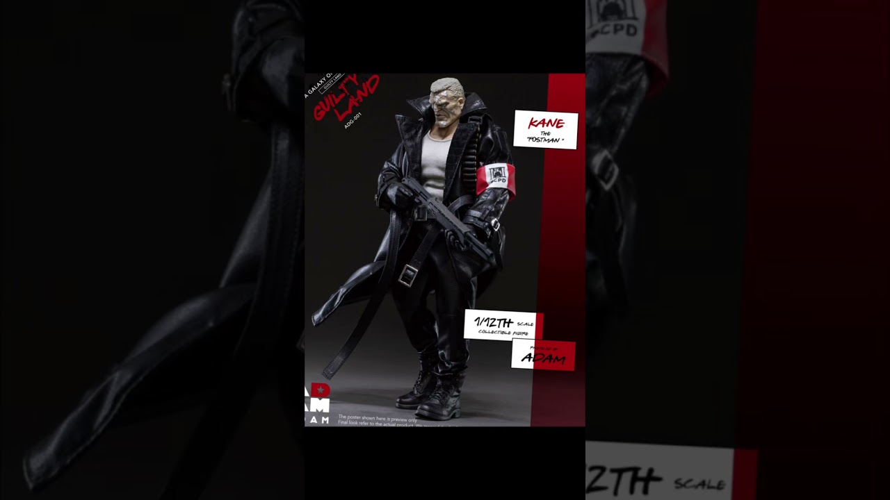 Adam toys 1/12 Gilty Land: A Galaxy of Talents Postman KANE action figure