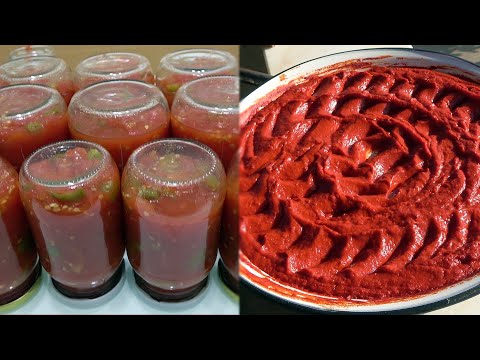 Traditional Natural Tomato Paste, Canned Tomatoes, Sour Tomato Sauce Recipe