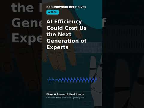 AI Efficiency Could Cost Us the Next Generation of Experts